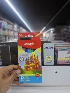 مداد رنگی 1+12 مقوای اریا
