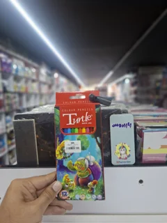 مداد رنگی 12 مقوای لاکپشت
