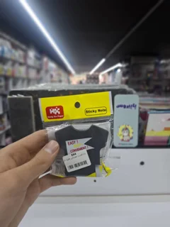 یادداشت چسبی مشکی طرح دار